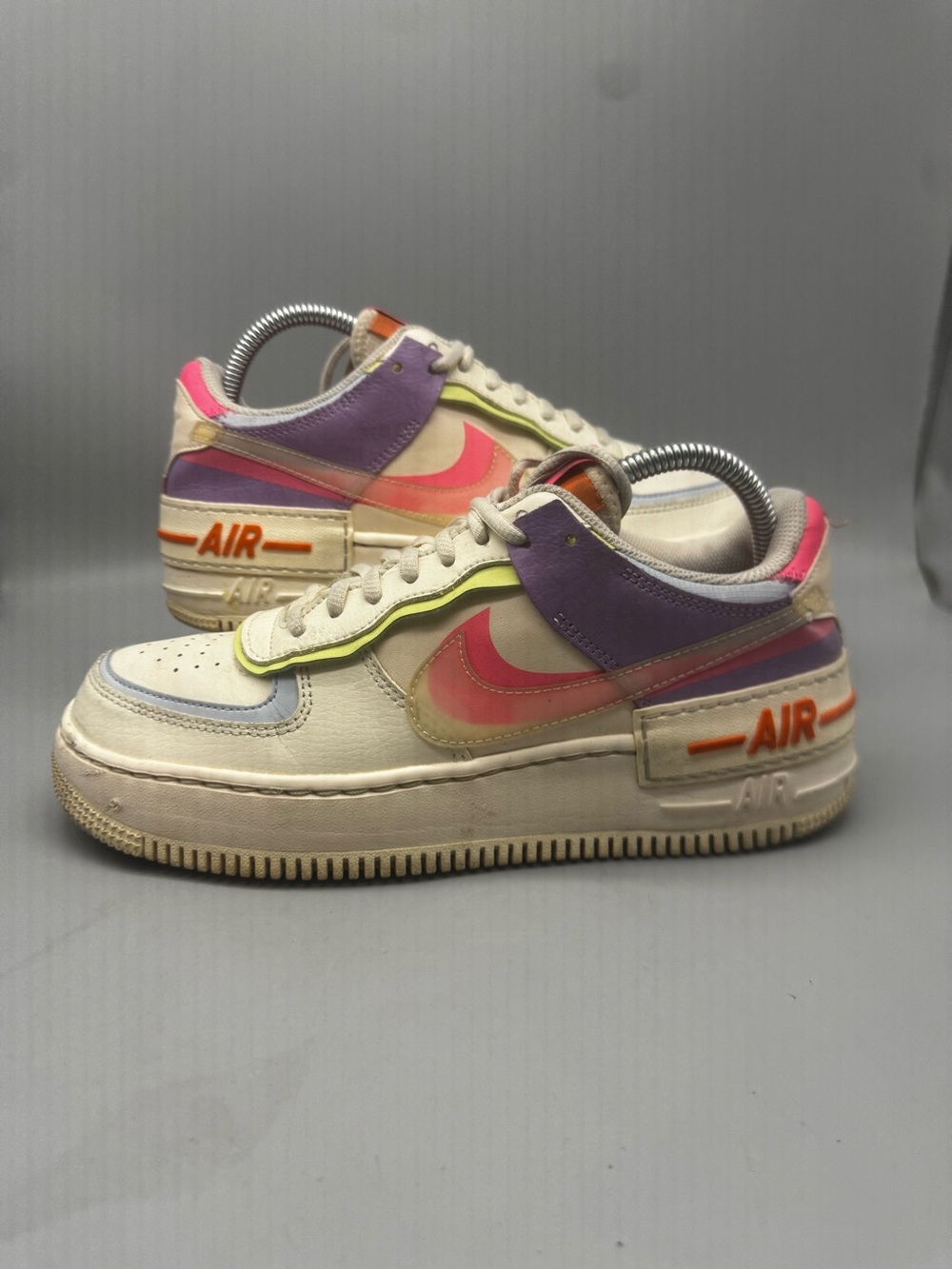 Size 9 - Nike Air Force 1 Shadow Cashmere Women’s Low Top Pink Purple Shoes
